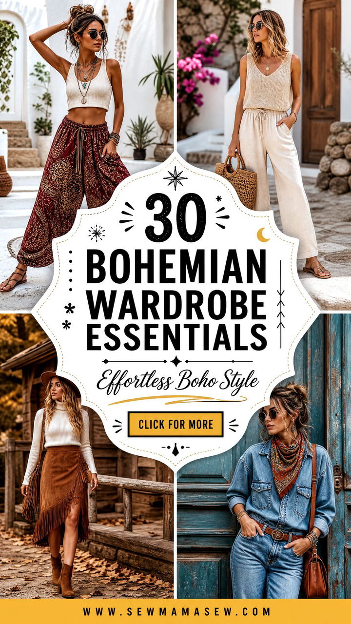 30 Bohemian Wardrobe Essentials for Effortless Boho Style - 30 Bohemian Wardrobe Essentials for Effortless Boho Style