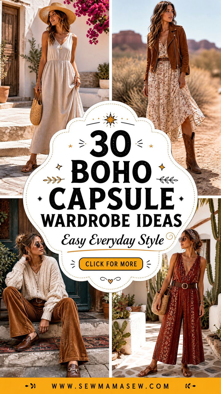 30 Boho Capsule Wardrobe Ideas for Easy Everyday Style - 30 Boho Capsule Wardrobe Ideas for Easy Everyday Style
