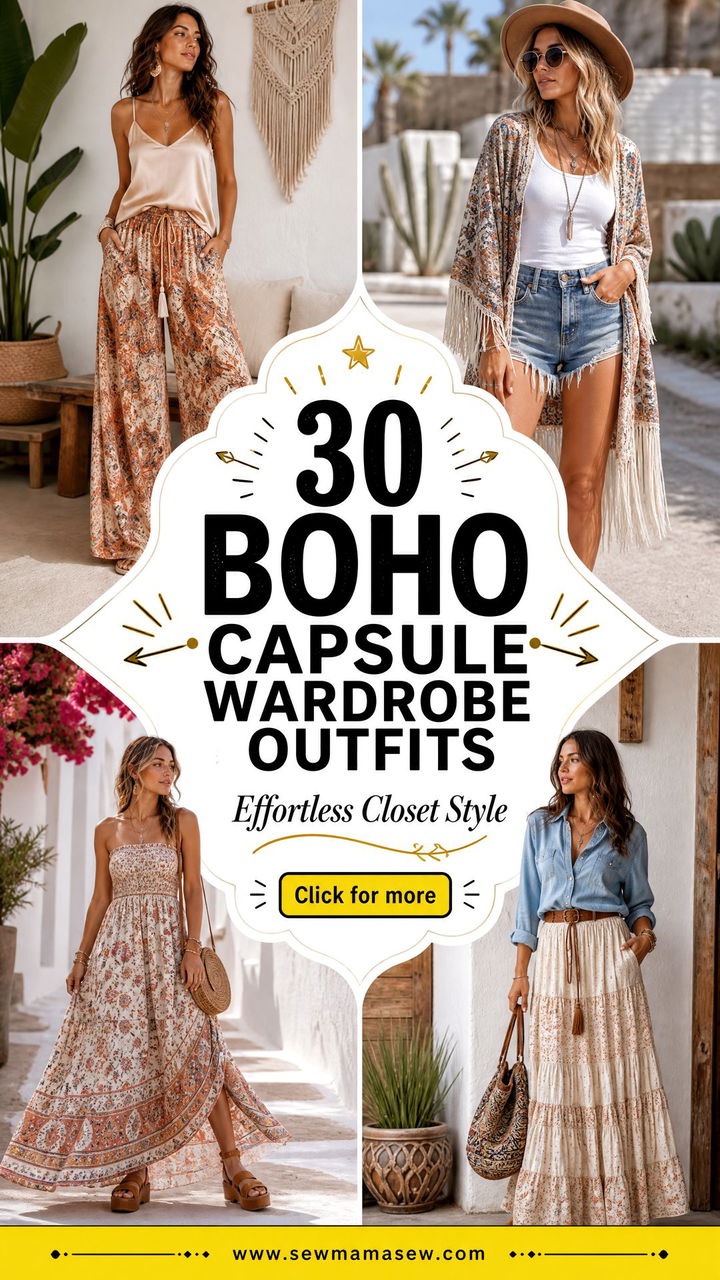 30 Boho Capsule Wardrobe Outfits for Effortless Style - 30 Boho Capsule Wardrobe Outfits for Effortless Style
