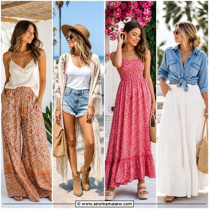 30 Boho Capsule Wardrobe Outfits for Effortless Style
