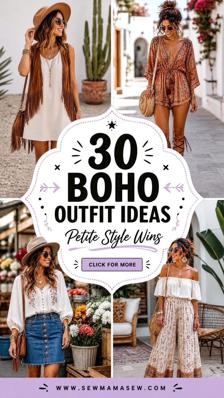 30 Boho Outfit Ideas Petite Women Will Love This Season - 30 Boho Outfit Ideas Petite Women Will Love This Season