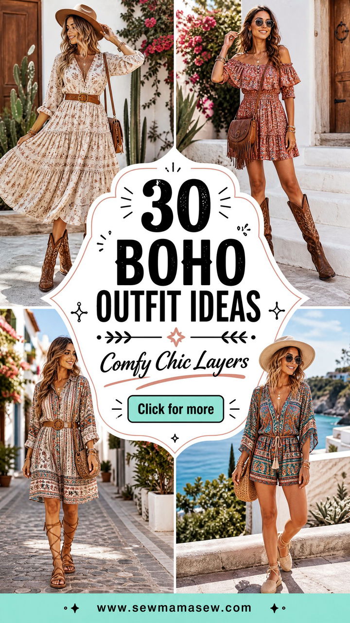30 Boho Outfit Ideas for Travel With Comfy Chic Layers - 30 Boho Outfit Ideas for Travel With Comfy, Chic Layers