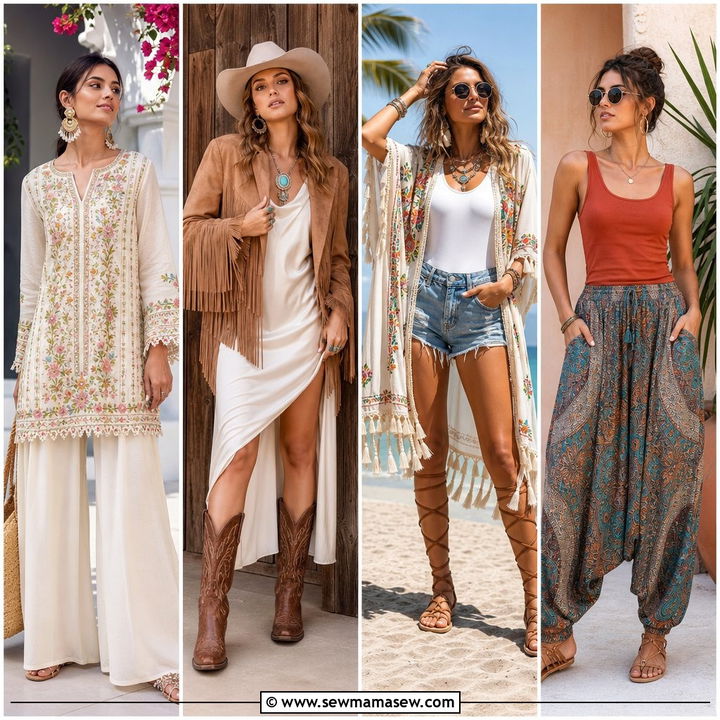 30 Boho Outfit Ideas for Vacation With Breezy Resort Style