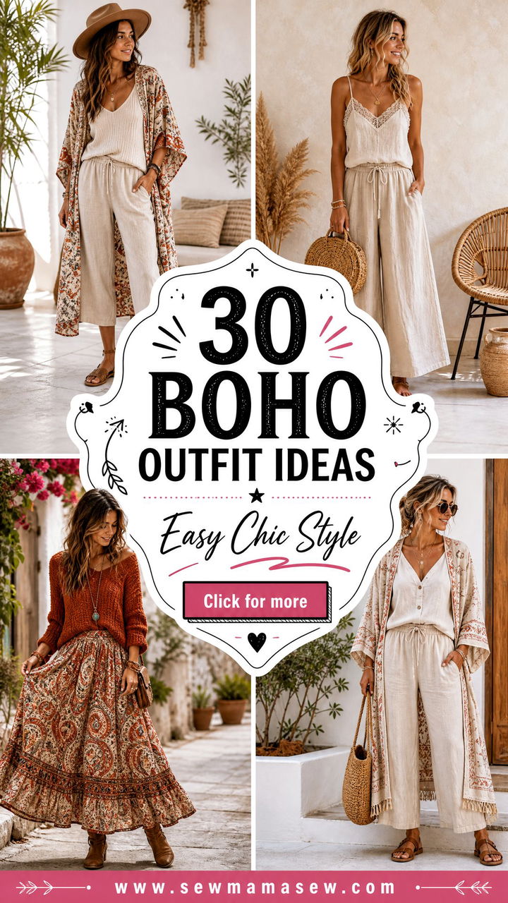 30 Boho Outfit Ideas for Women Over 40 for Chic Easy Style - 30 Boho Outfit Ideas for Women Over 40 for Chic Easy Style