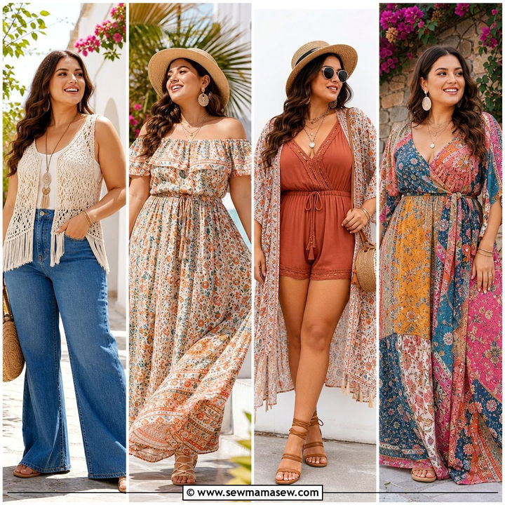 30 Boho Outfits Plus Size: Chic Looks for Curvy Women