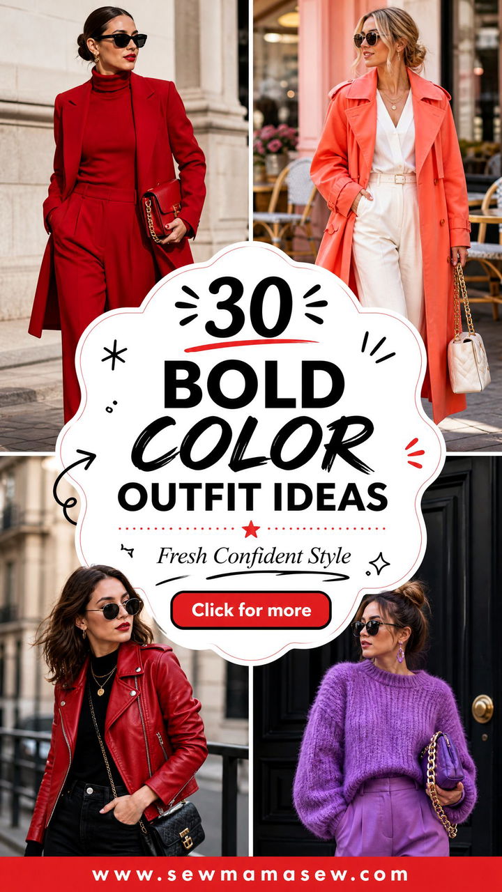 30 Bold Color Outfit Ideas for Fresh Confident Style Now - 30 Bold Color Outfit Ideas for Fresh, Confident Style Now