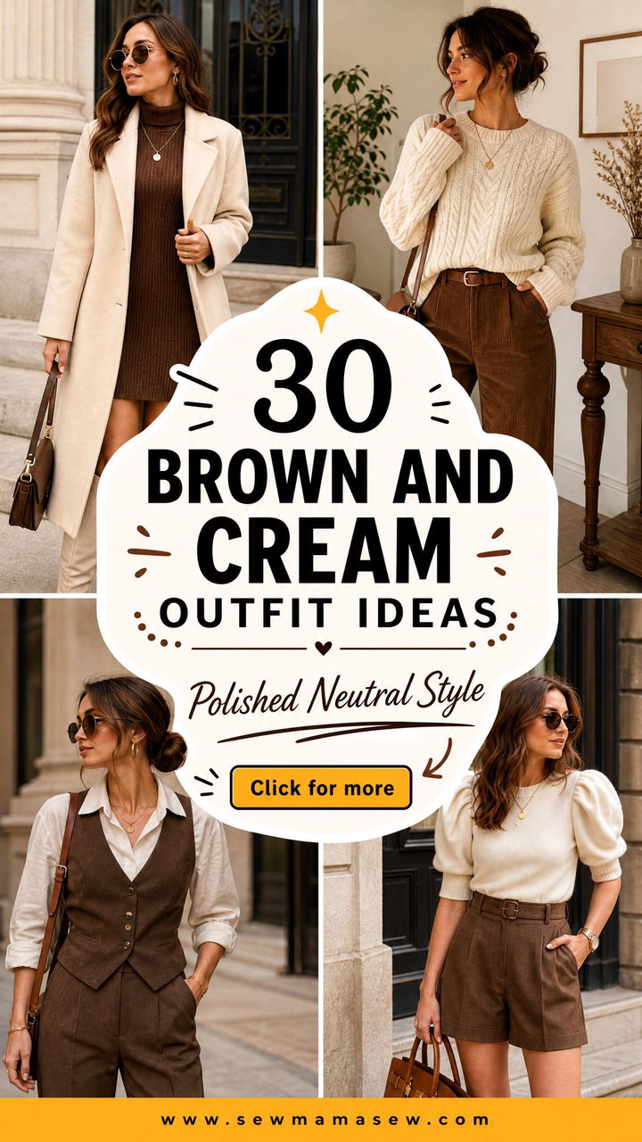 30 Brown and Cream Outfit Ideas for Polished Neutral Style - 30 Brown and Cream Outfit Ideas for Polished Neutral Style