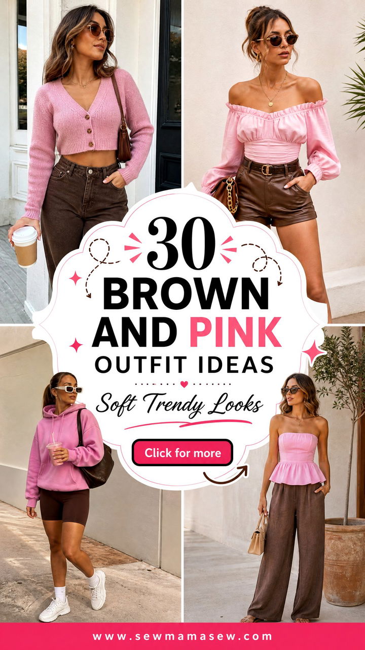 30 Brown and Pink Outfit Ideas for Soft Trendy Looks Now - 30 Brown and Pink Outfit Ideas for Soft, Trendy Looks Now