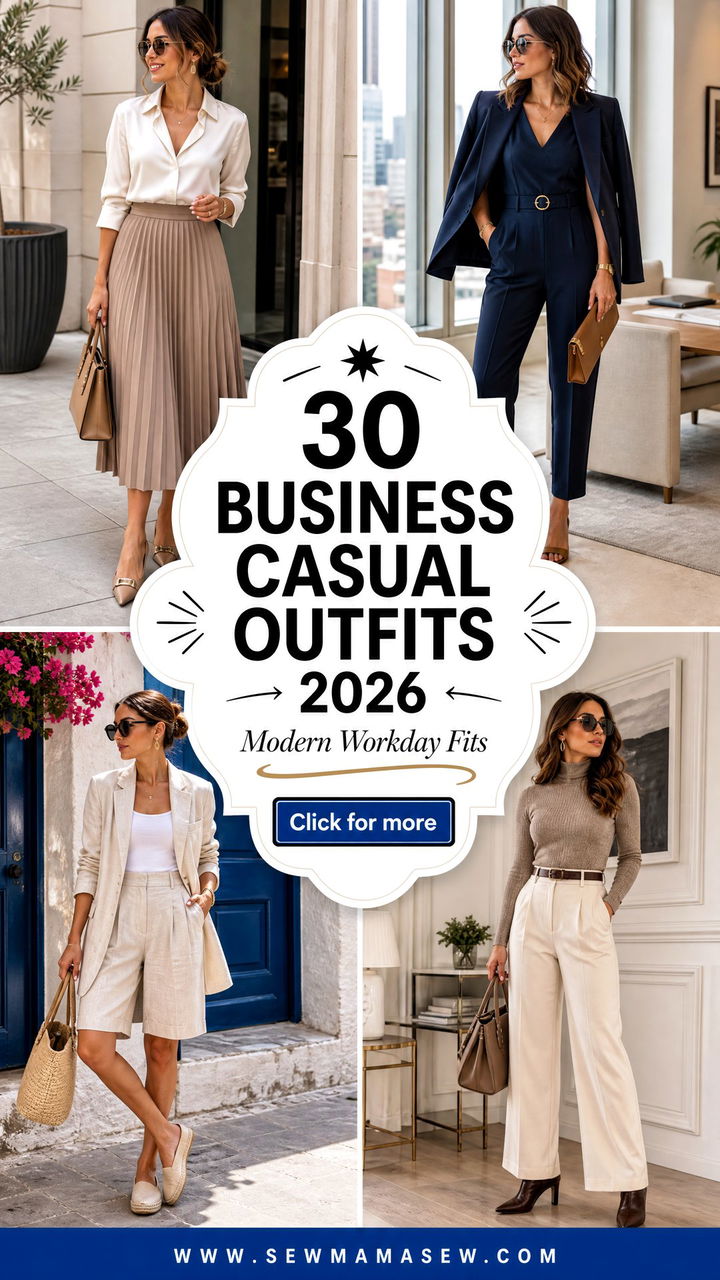 30 Business Casual Outfits 2026 for Modern Workdays - 30 Business Casual Outfits 2026 for Modern Workdays