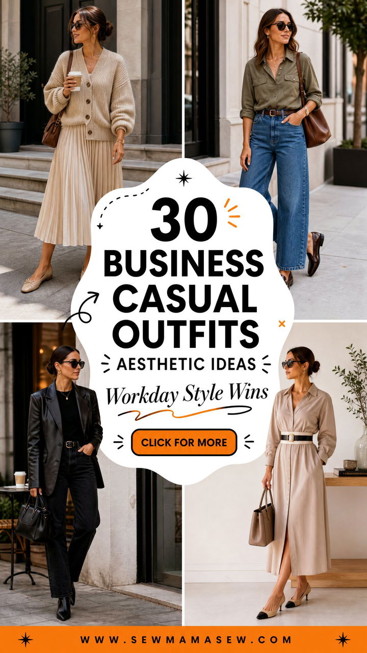 30 Business Casual Outfits Aesthetic Ideas for Workdays - 30 Business Casual Outfits Aesthetic Ideas for Workdays