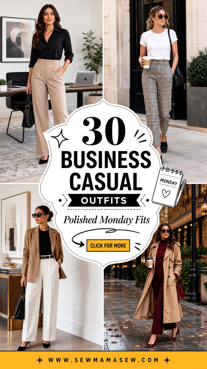 30 Business Casual Outfits for Mondays That Feel Polished - 30 Business Casual Outfits for Mondays That Feel Polished