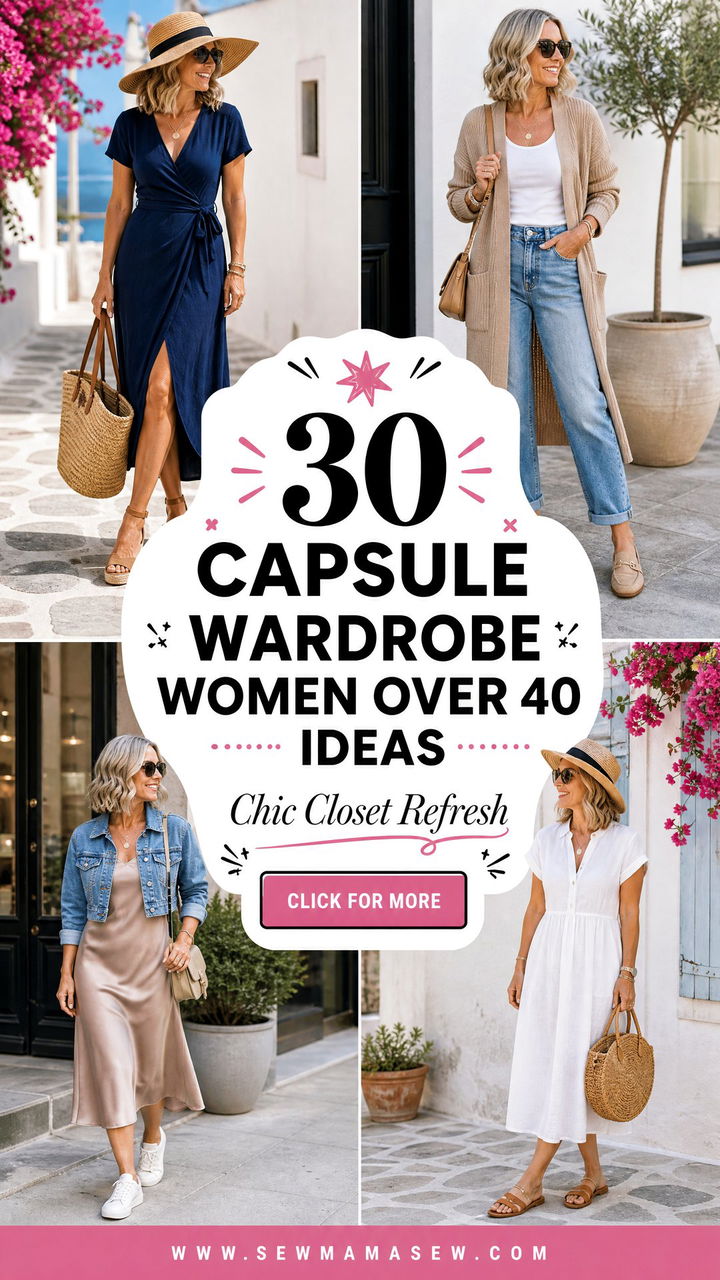 30 Capsule Wardrobe Women Over 40 Ideas for Chic Style - 30 Capsule Wardrobe Women Over 40 Ideas for Chic Style