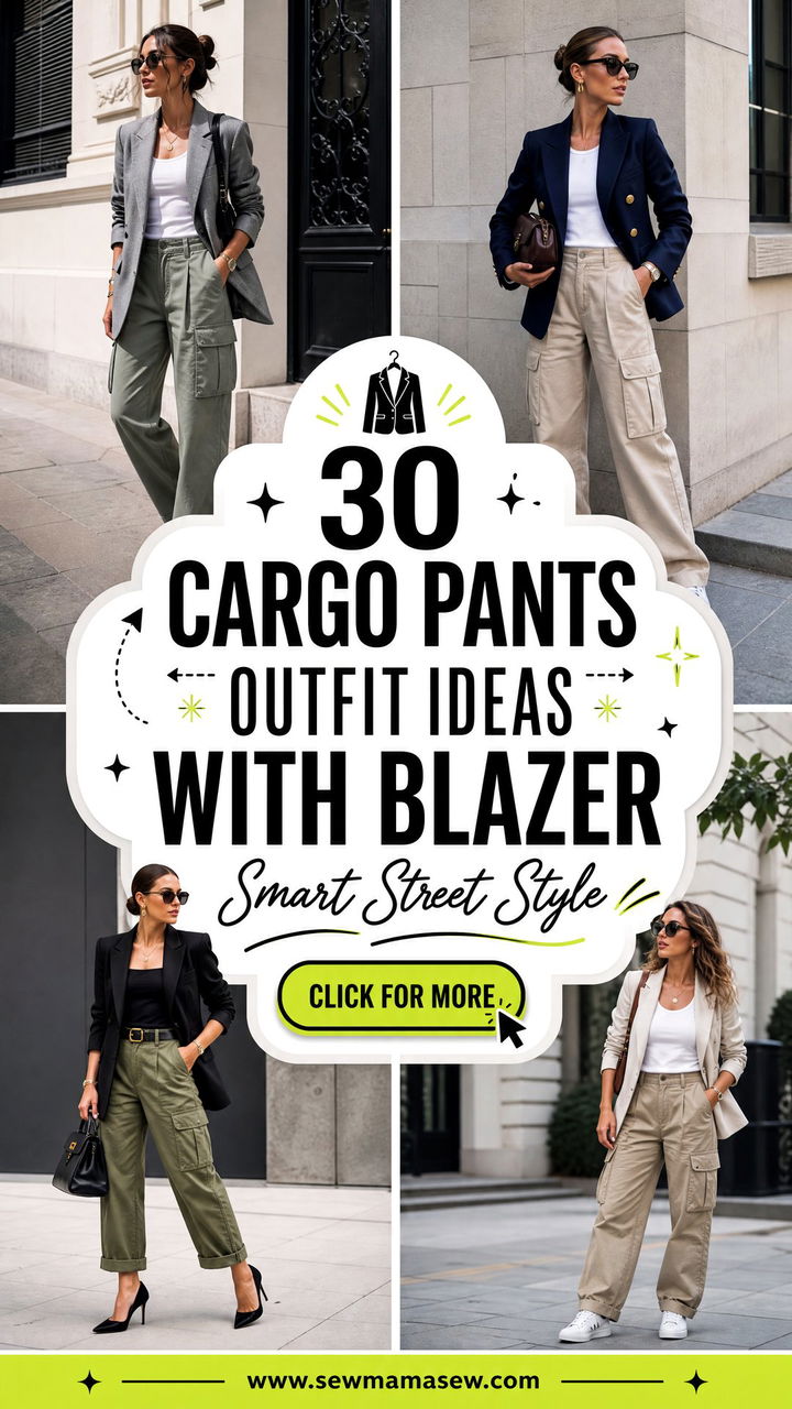 30 Cargo Pants Outfit Ideas With Blazer for Smart Street Style - 30 Cargo Pants Outfit Ideas With Blazer for Smart Street Style