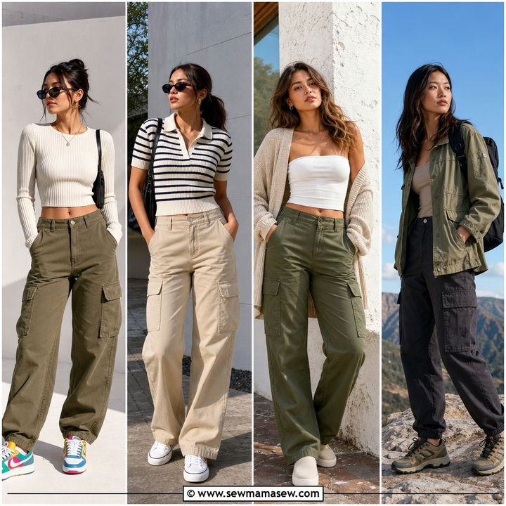 30 Cargo Pants Outfit Ideas With Sneakers for Cool Street Style