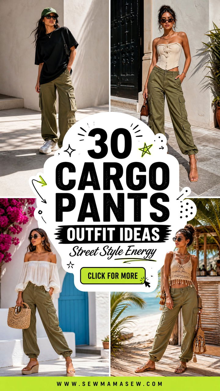 30 Cargo Pants Outfit Ideas for Summer Street Style Looks - 30 Cargo Pants Outfit Ideas for Summer Street Style Looks