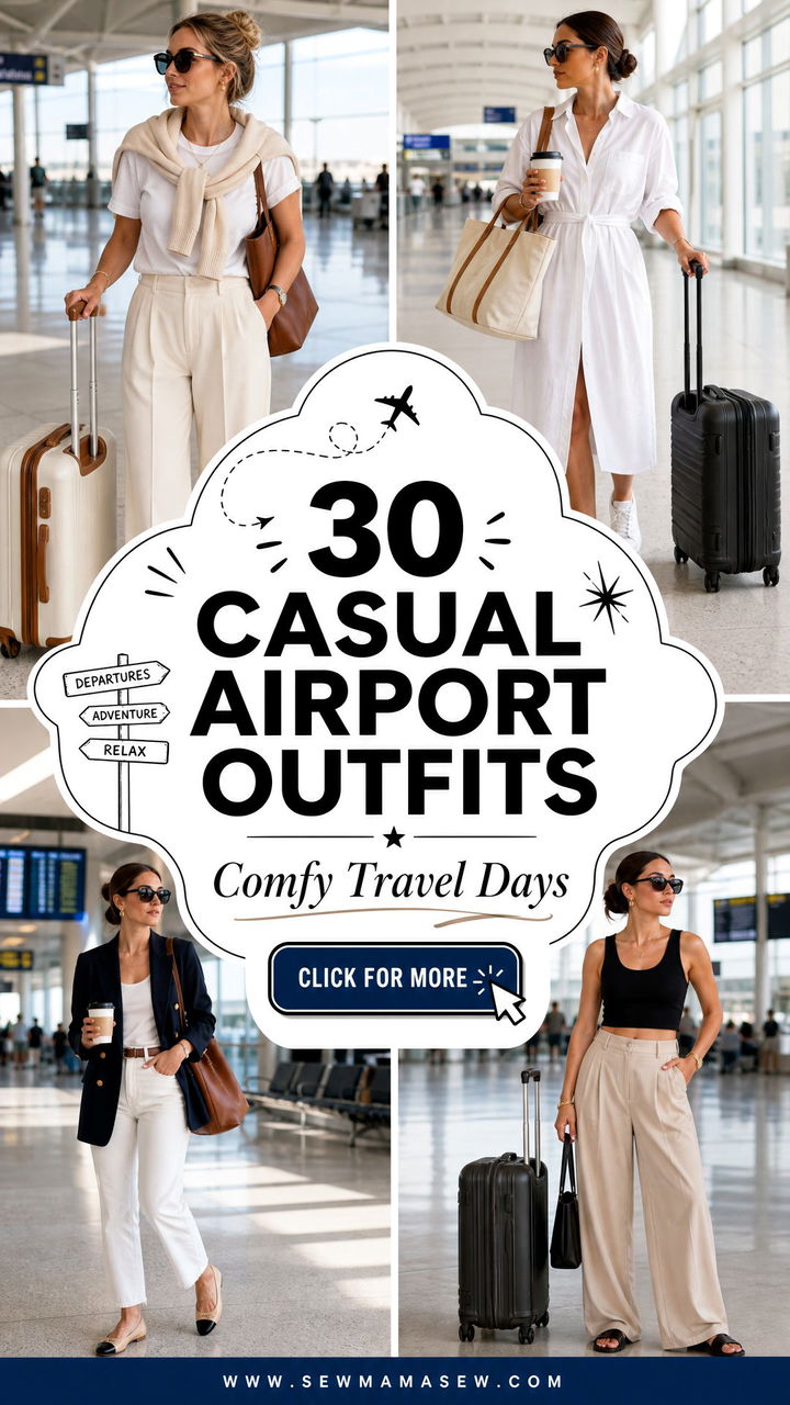 30 Casual Airport Outfits for Comfy Stylish Travel Days - 30 Casual Airport Outfits for Comfy, Stylish Travel Days