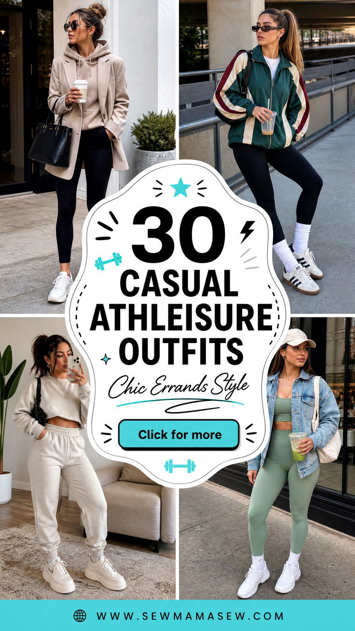 30 Casual Athleisure Outfits for Chic Errands and Lounging - 30 Casual Athleisure Outfits for Chic Errands and Lounging