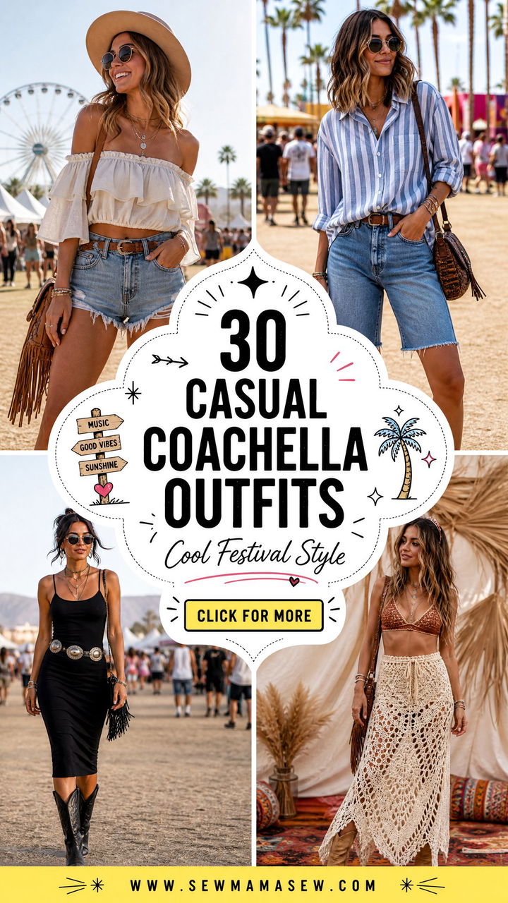30 Casual Coachella Outfits for Cool Festival Style This Season - 30 Casual Coachella Outfits for Cool Festival Style This Season