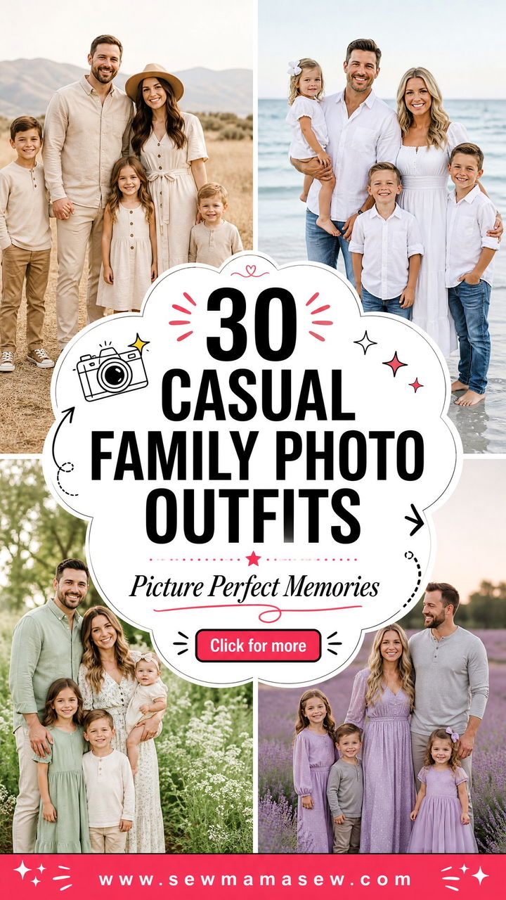 30 Casual Family Photo Outfits for Picture-Perfect Memories - 30 Casual Family Photo Outfits for Picture-Perfect Memories
