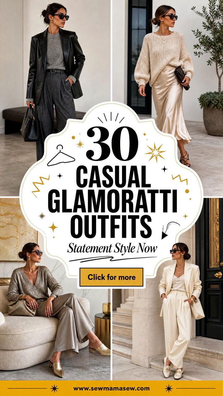30 Casual Glamoratti Outfits for Effortless Statement Style - 30 Casual Glamoratti Outfits for Effortless Statement Style