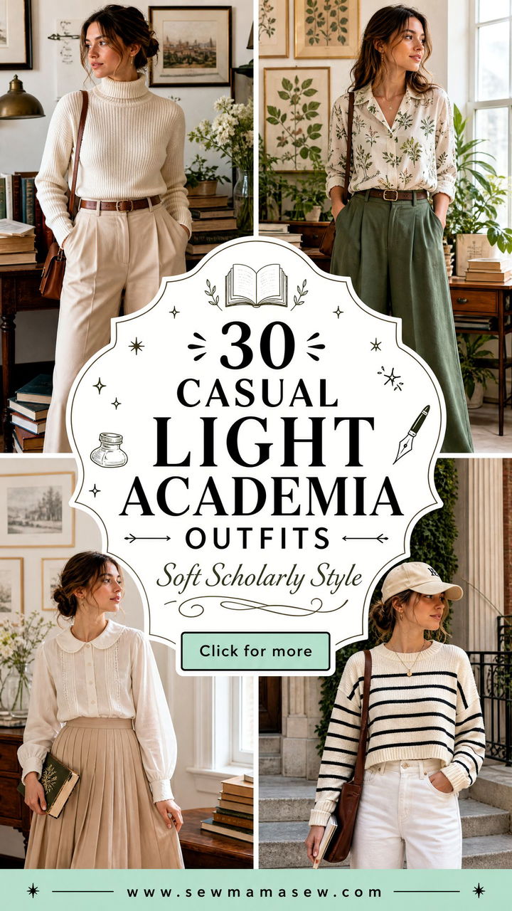 30 Casual Light Academia Outfits for Soft Scholarly Style - 30 Casual Light Academia Outfits for Soft Scholarly Style