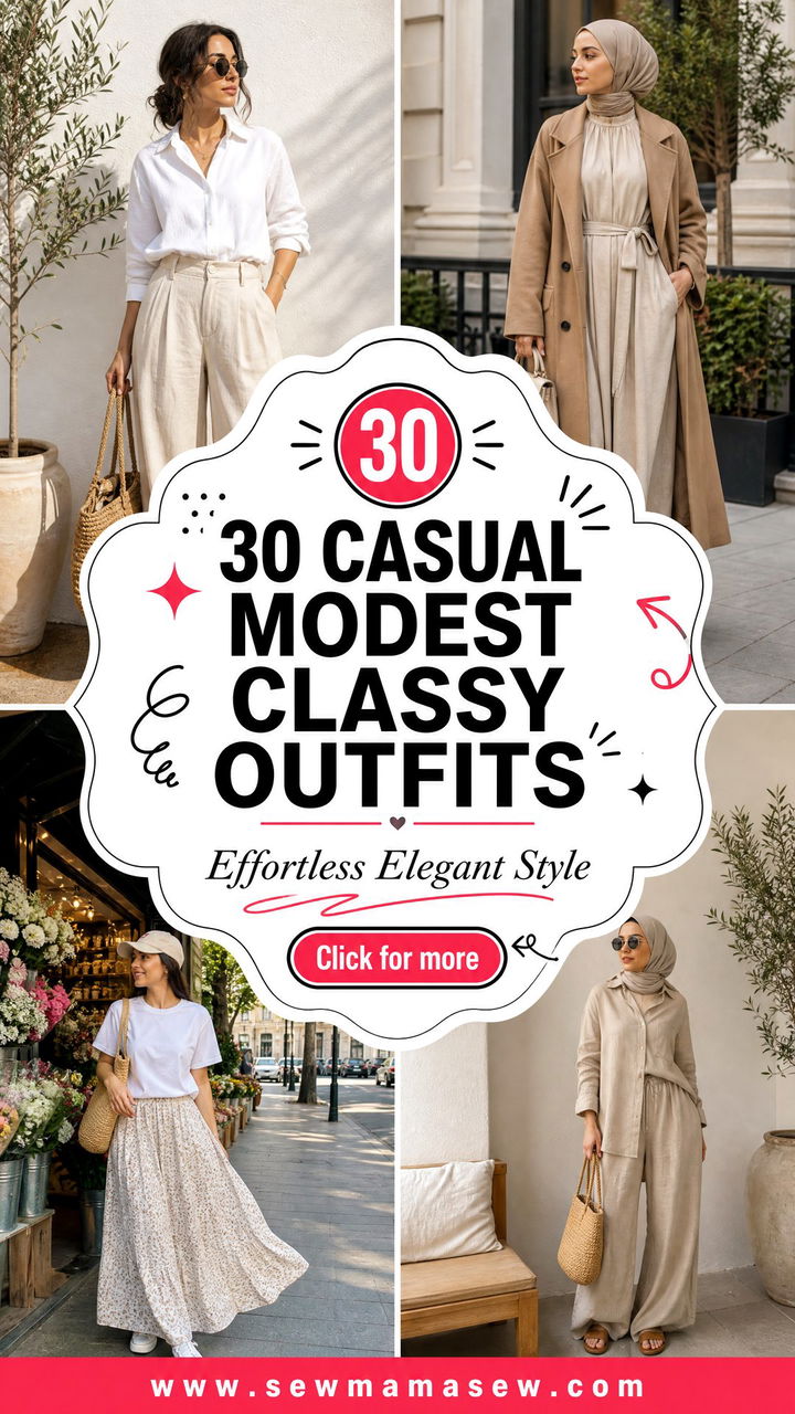 30 Casual Modest Classy Outfits for Effortless Elegance - 30 Casual Modest Classy Outfits for Effortless Elegance