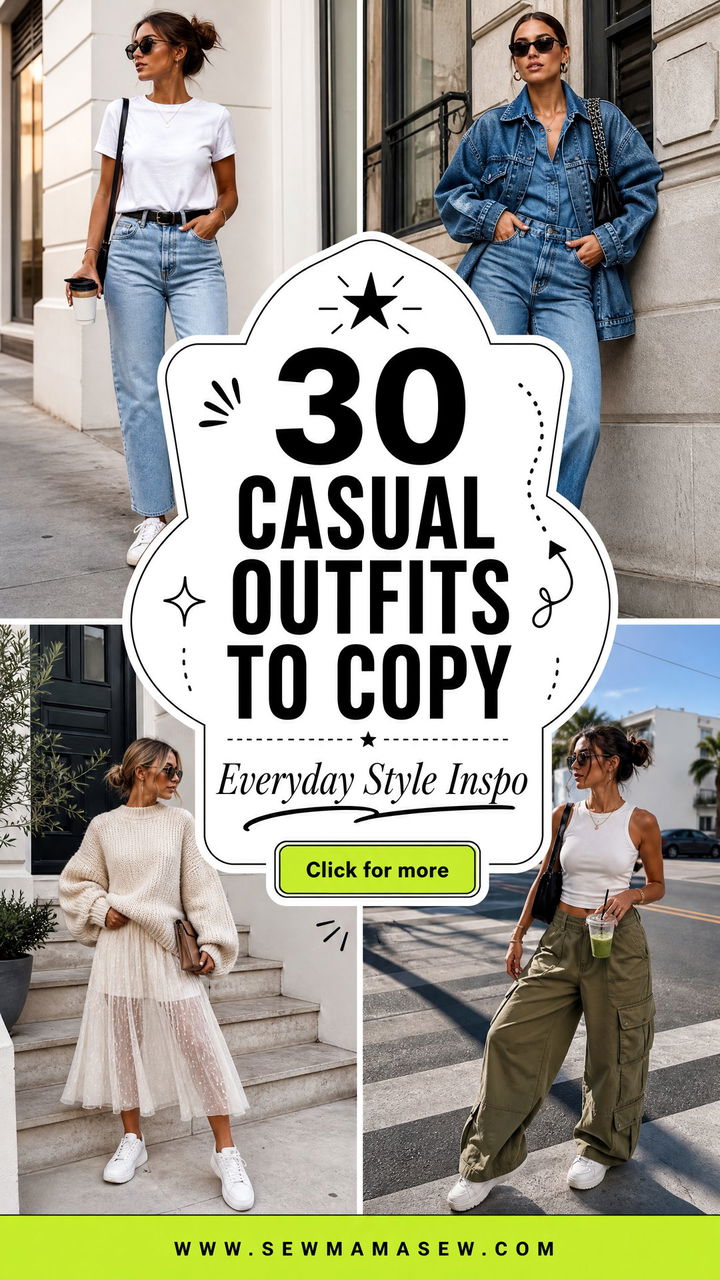 30 Casual Outfits to Copy for Effortless Everyday Style - 30 Casual Outfits to Copy for Effortless Everyday Style