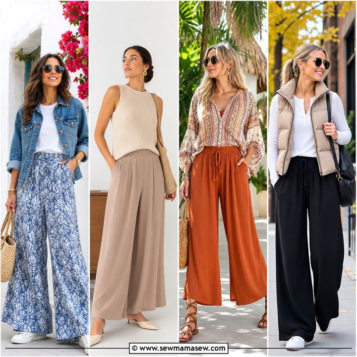 30 Casual Palazzo Pants Outfits for Polished Comfort