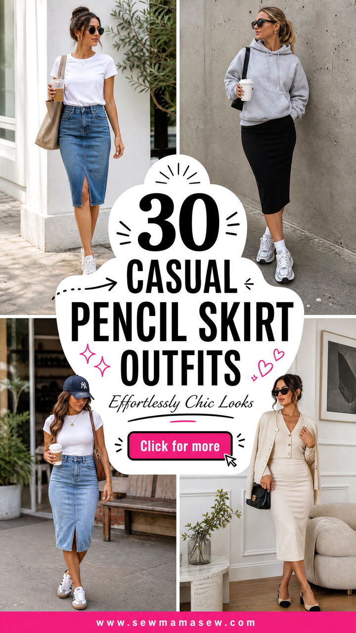 30 Casual Pencil Skirt Outfits That Feel Effortlessly Chic - 30 Casual Pencil Skirt Outfits That Feel Effortlessly Chic