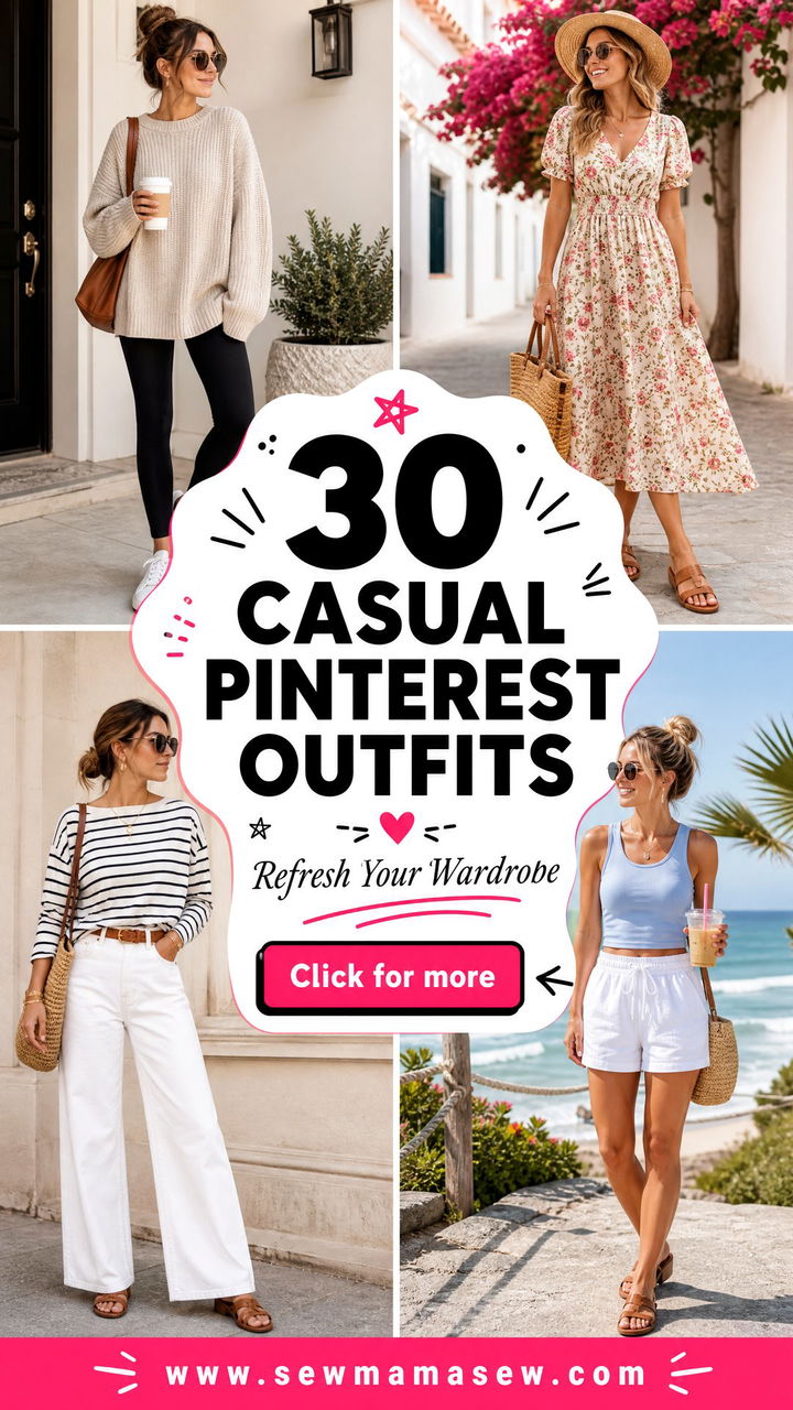 30 Casual Pinterest Outfits to Refresh Your Wardrobe Now - 30 Casual Pinterest Outfits to Refresh Your Wardrobe Now