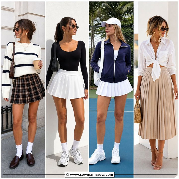 30 Casual Pleated Skirt Outfits for Chic Everyday Style