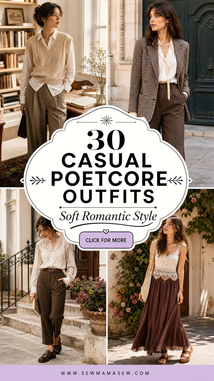 30 Casual Poetcore Outfits for Soft Romantic Style Daily - 30 Casual Poetcore Outfits for Soft Romantic Style Daily