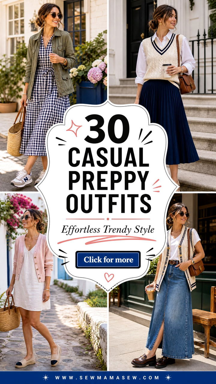 30 Casual Preppy Outfits for Effortless Trendy Style - 30 Casual Preppy Outfits for Effortless Trendy Style