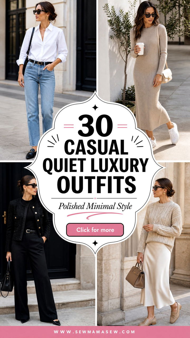 30 Casual Quiet Luxury Outfits for Polished Minimal Style - 30 Casual Quiet Luxury Outfits for Polished Minimal Style