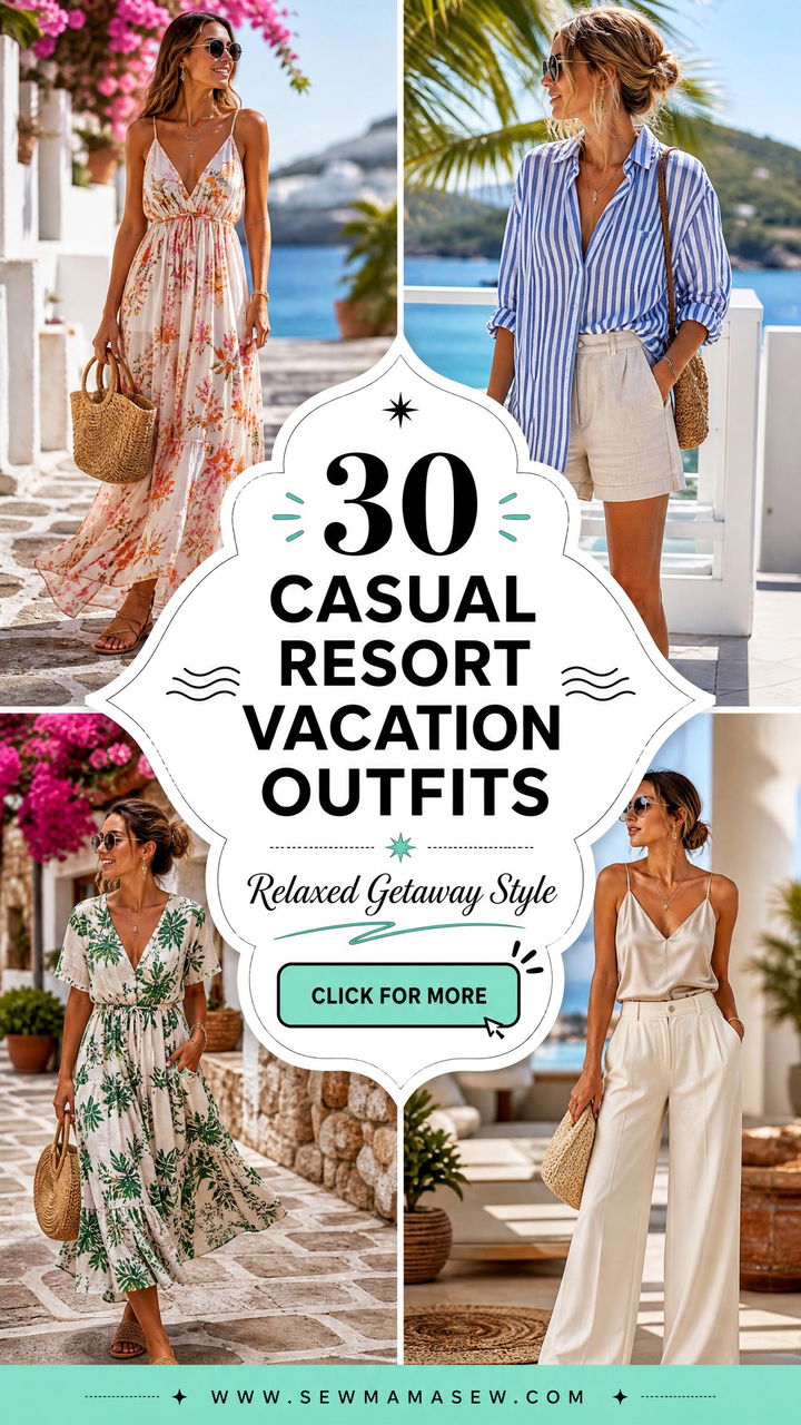 30 Casual Resort Vacation Outfits for Relaxed Getaway Style - 30 Casual Resort Vacation Outfits for Relaxed Getaway Style