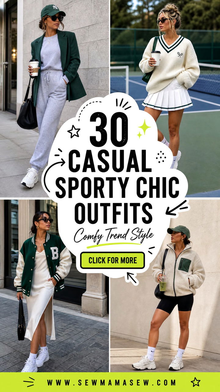 30 Casual Sporty Chic Outfits for Comfy Trend-Led Style - 30 Casual Sporty Chic Outfits for Comfy Trend-Led Style