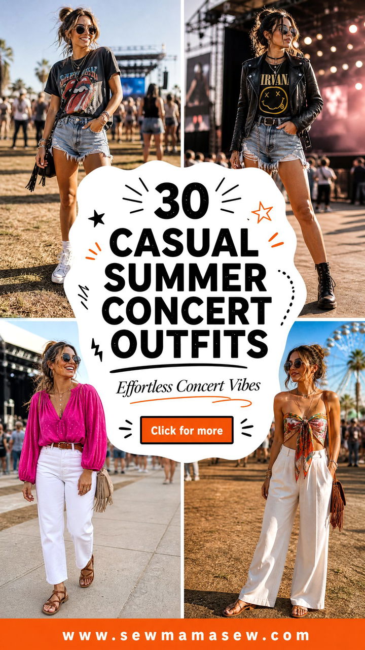 30 Casual Summer Concert Outfits for Effortless Vibes - 30 Casual Summer Concert Outfits for Effortless Vibes