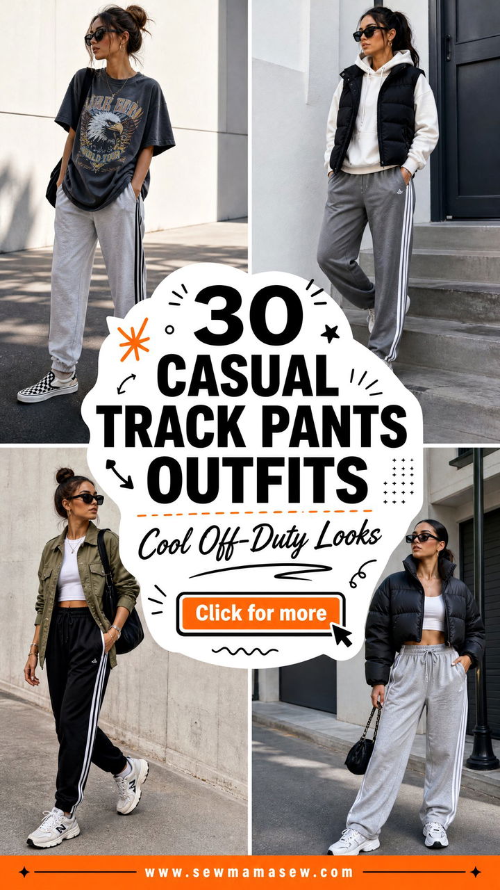30 Casual Track Pants Outfits That Look Effortlessly Cool - 30 Casual Track Pants Outfits That Look Effortlessly Cool