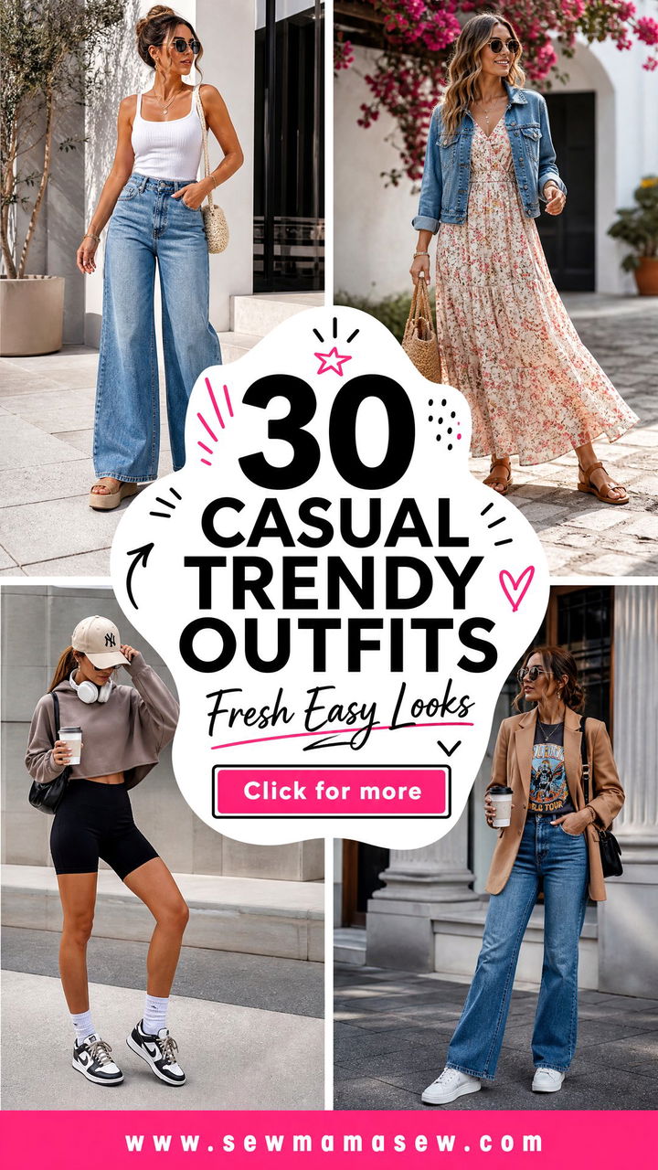 30 Casual Trendy Outfits That Feel Fresh and Easy to Wear - 30 Casual Trendy Outfits That Feel Fresh and Easy to Wear