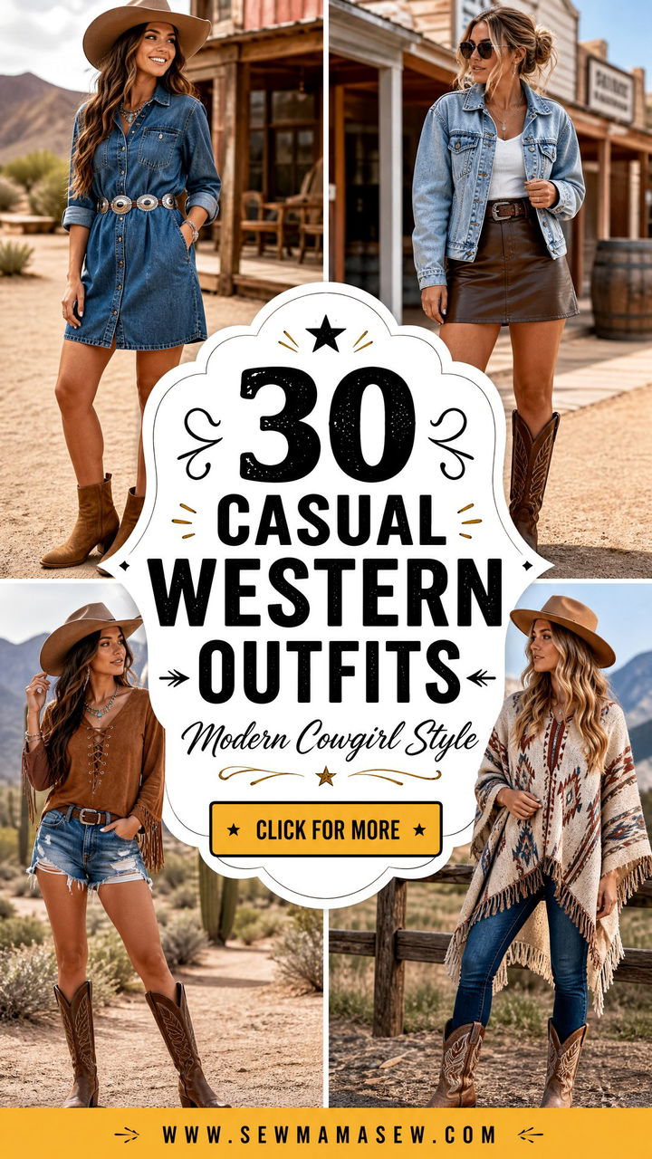 30 Casual Western Outfits for Modern Cowgirl Everyday Style - 30 Casual Western Outfits for Modern Cowgirl Everyday Style