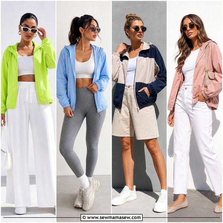30 Casual Windbreaker Outfits for Sporty Street Style