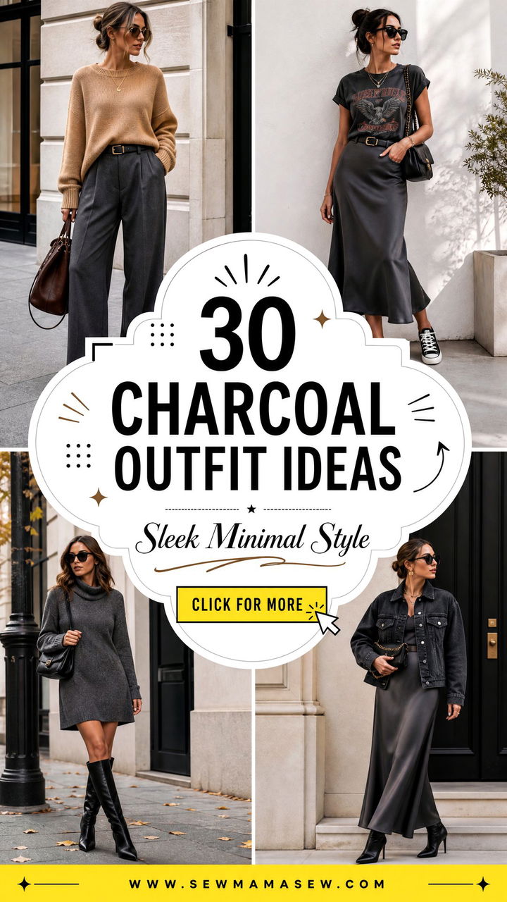 30 Charcoal Outfit Ideas for Sleek Everyday Minimalists - 30 Charcoal Outfit Ideas for Sleek Everyday Minimalists