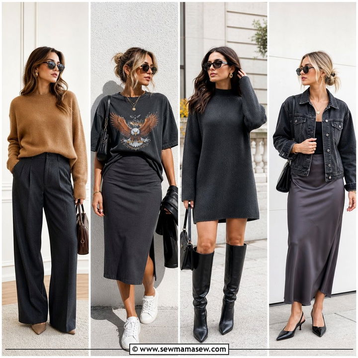 30 Charcoal Outfit Ideas for Sleek Everyday Minimalists