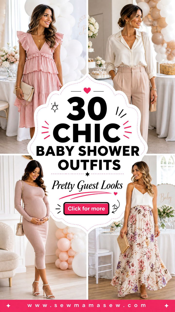 30 Chic Baby Shower Outfits for Women Guests Will Love - 30 Chic Baby Shower Outfits for Women Guests Will Love