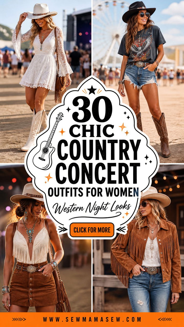30 Chic Country Concert Outfits for Women to Try Now - 30 Chic Country Concert Outfits for Women to Try Now