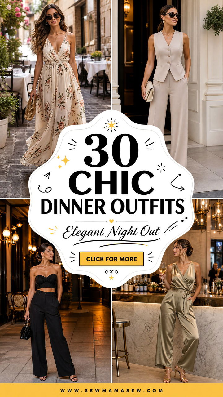 30 Chic Dinner Outfits for Women for Elegant Nights Out - 30 Chic Dinner Outfits for Women for Elegant Nights Out