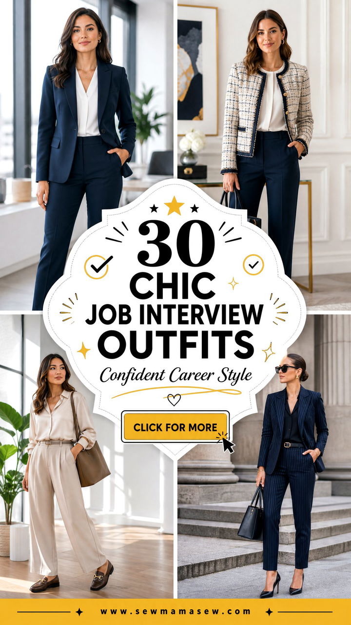 30 Chic Job Interview Outfits for Women to Feel Confident - 30 Chic Job Interview Outfits for Women to Feel Confident