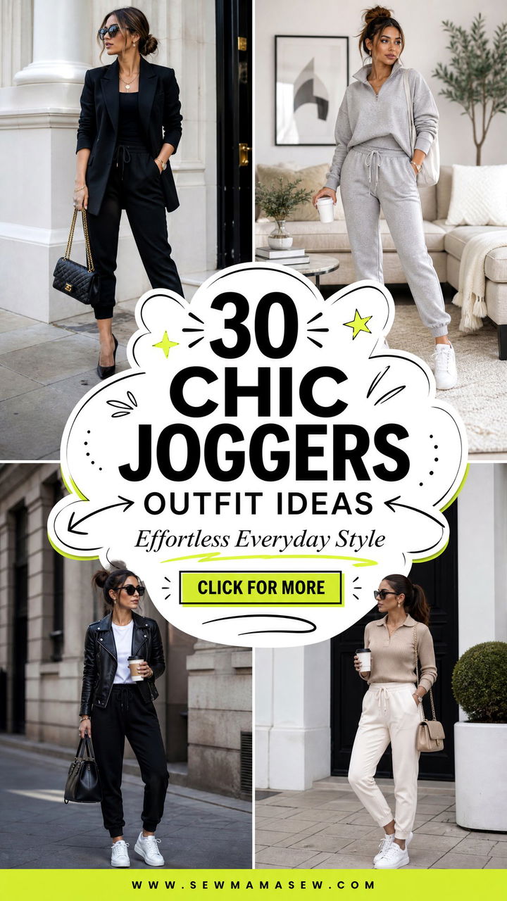 30 Chic Joggers Outfit Ideas for Effortless Everyday Style - 30 Chic Joggers Outfit Ideas for Effortless Everyday Style