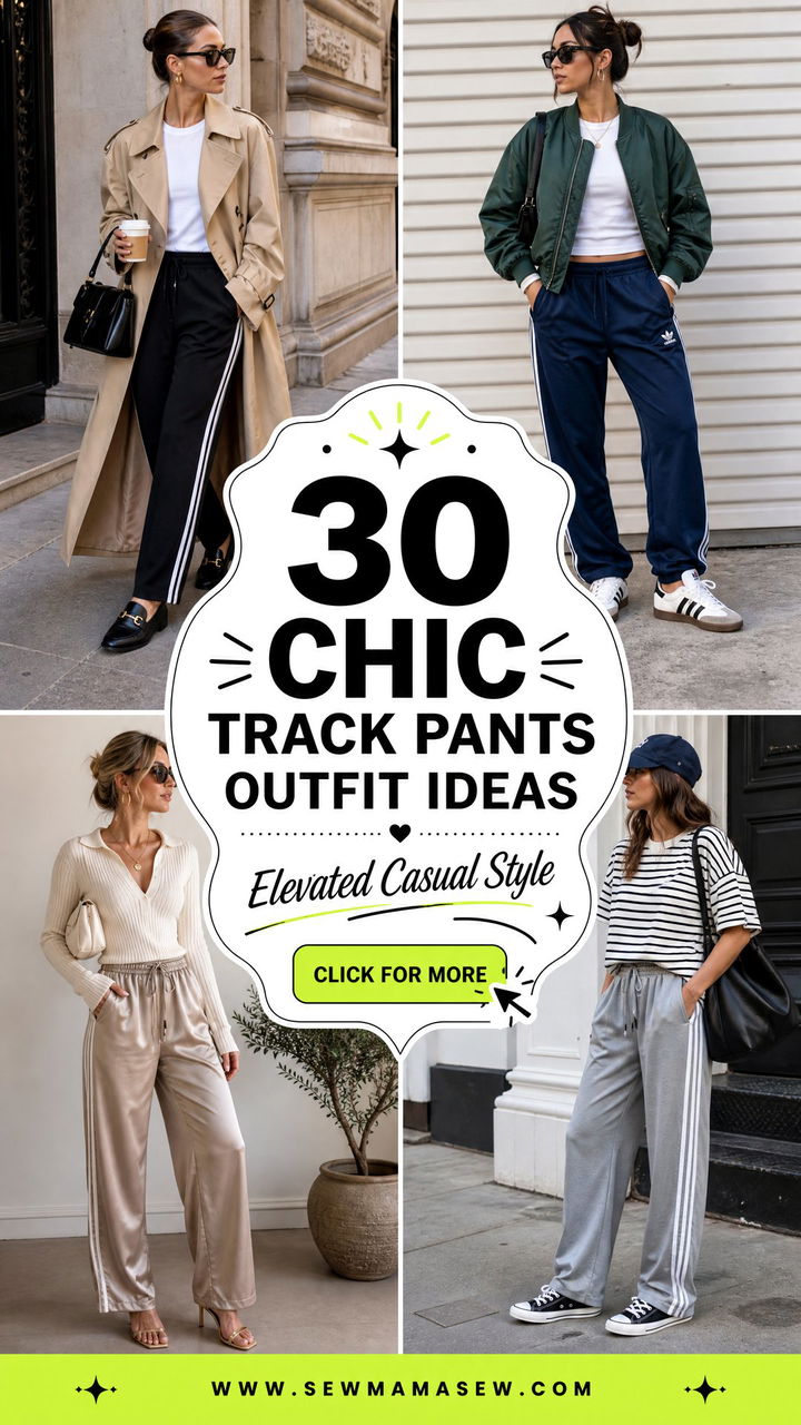 30 Chic Track Pants Outfit Ideas For Elevated Casual Style - 30 Chic Track Pants Outfit Ideas For Elevated Casual Style