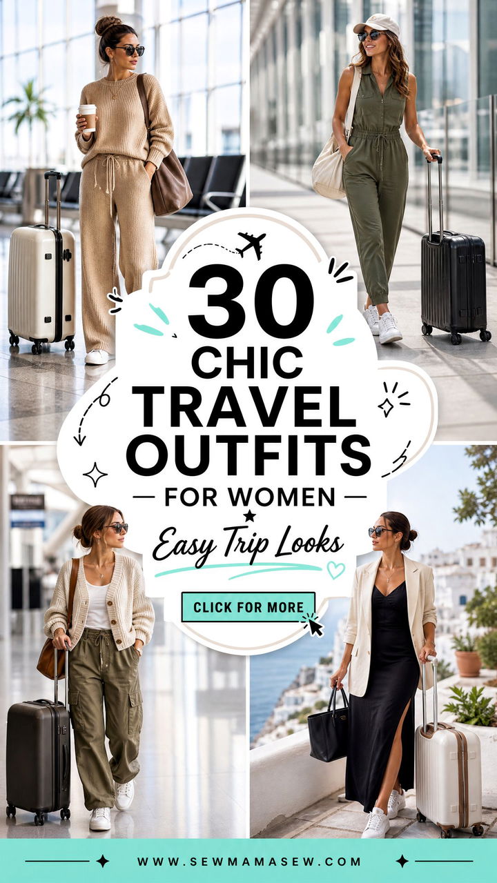 30 Chic Travel Outfits For Women Easy Looks For Trips - 30 Chic Travel Outfits For Women: Easy Looks For Trips